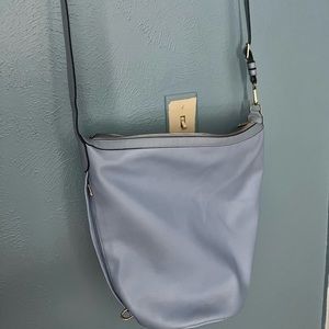 Pastel blue bucket purse